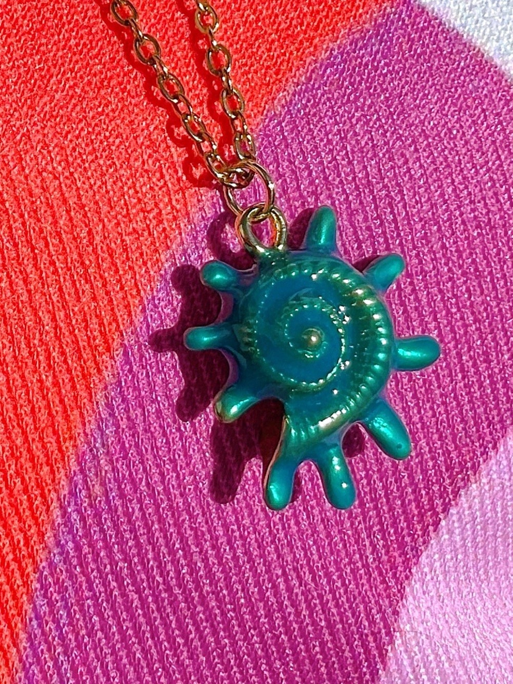 Blue Shell Necklace